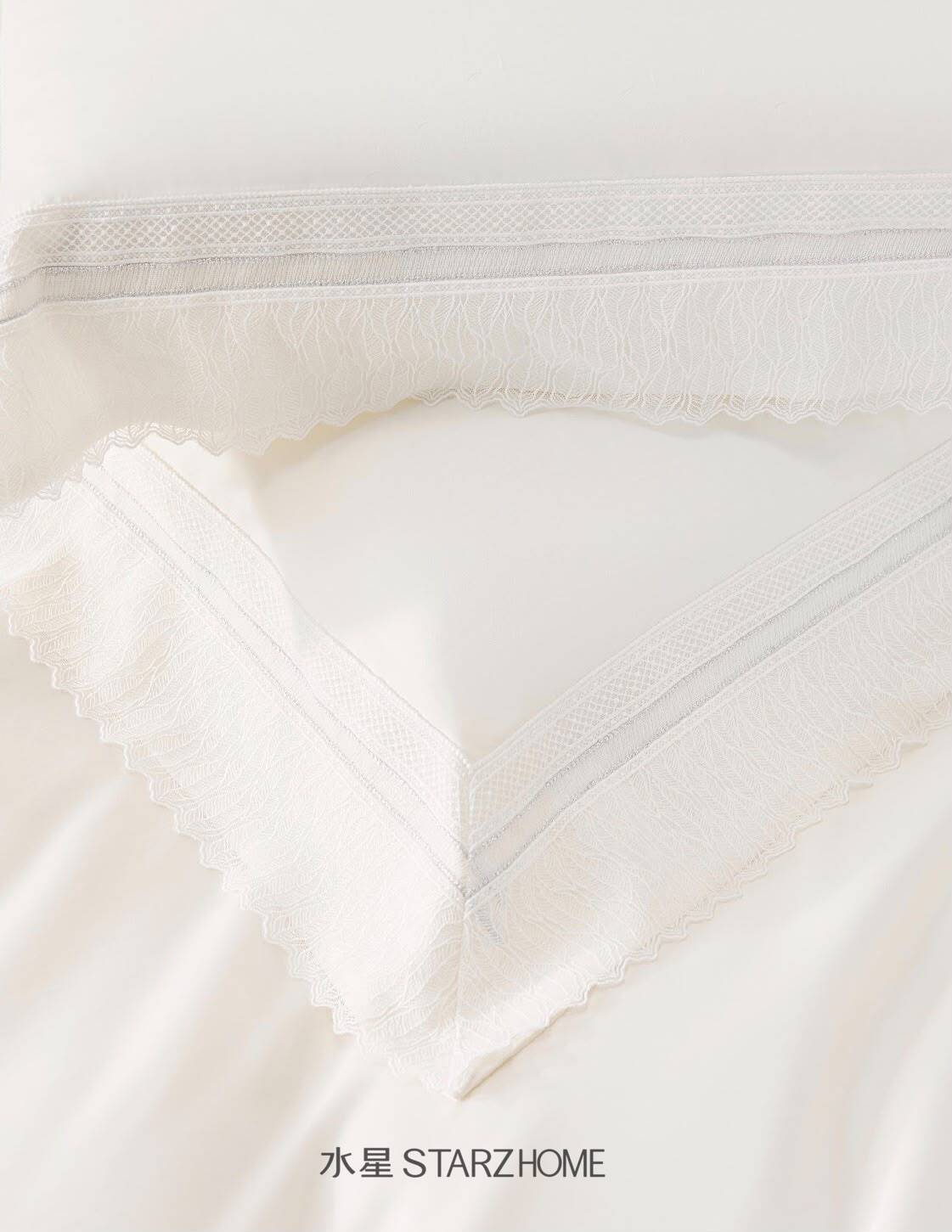 Lenjerie de pat 6 piese din bumbac 65% Tencel si 35% Bumbac | Husă pilotă 200x220 | Cearșaf 240x260|808137