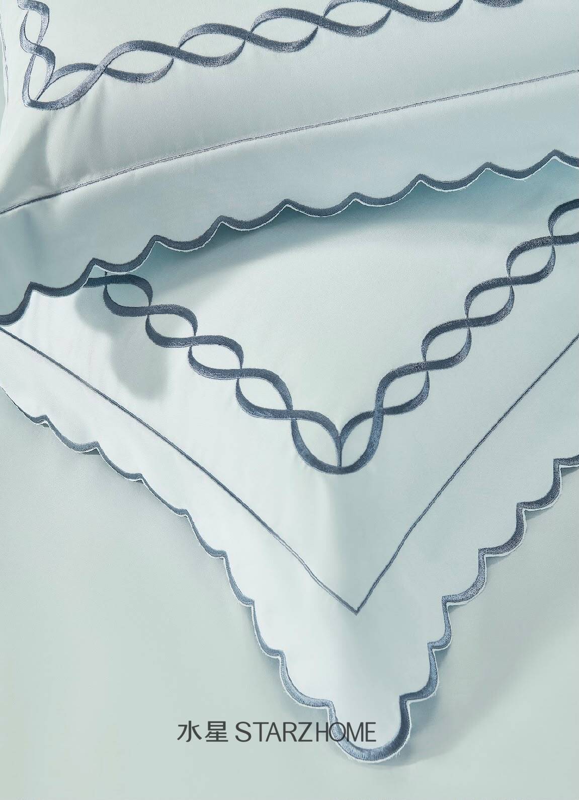 Lenjerie de pat 6 piese din bumbac 100% | Husă pilotă 200x220 | Cearșaf 240x260|808117