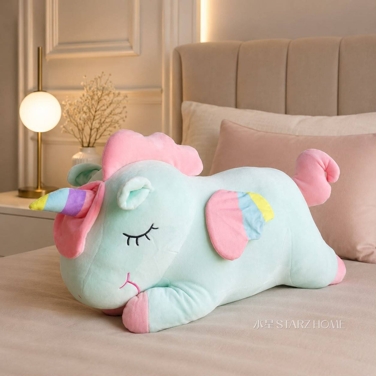 Jucărie de Pluș|Unicorn Turcoaz cu Păturică