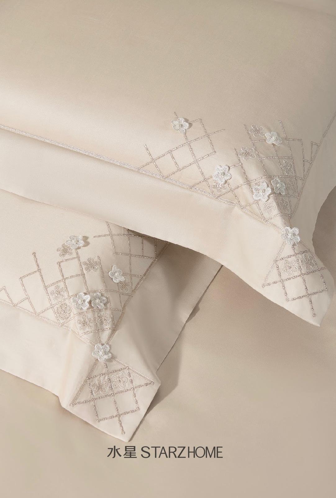Lenjerie de pat 6 piese din bumbac 100% | Husă pilotă 200x220 | Cearșaf 240x260|808135