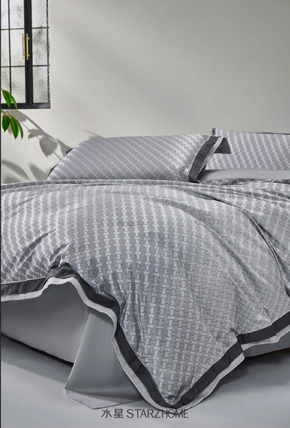 Lenjerie de Pat 6 Piese din Bumbac|Husă pilotă 200x220 | Cearșaf 240x260|808148