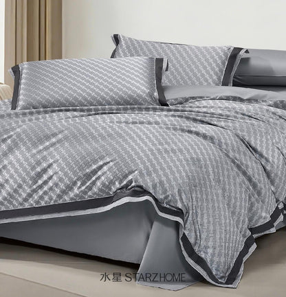 Lenjerie de Pat 6 Piese din Bumbac|Husă pilotă 200x220 | Cearșaf 240x260|808148