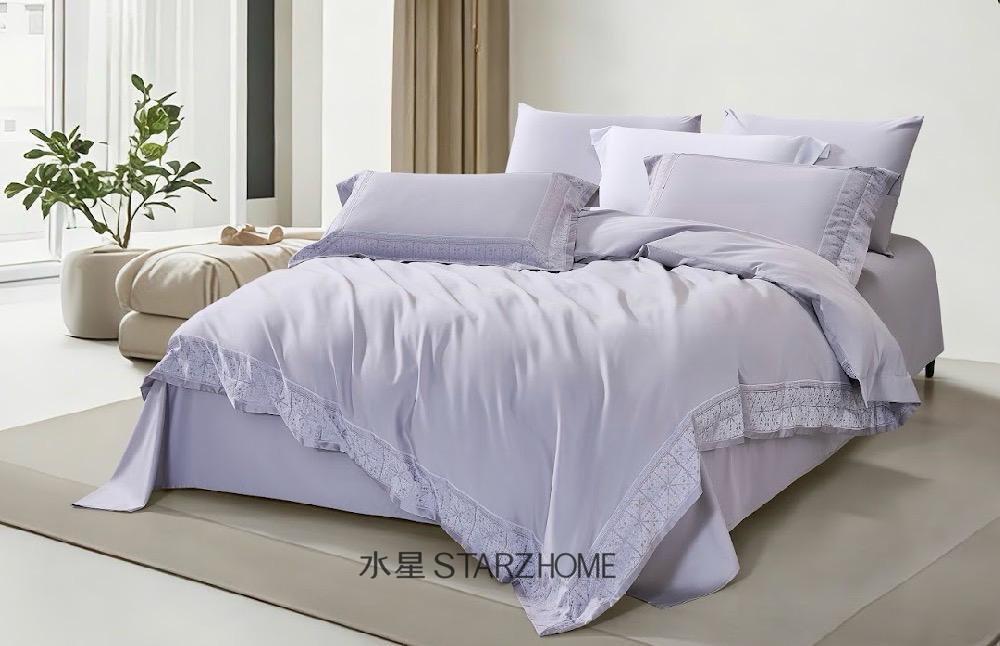 Lenjerie de Pat 6 Piese din Bumbac|Husă pilotă 200x220 | Cearșaf 240x260| 808145