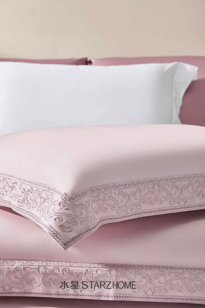 Lenjerie de pat 6 piese din bumbac 100% | Husă pilotă 200x220 | Cearșaf 240x260|808121