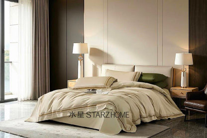 Lenjerie de pat 6 piese din bumbac 100% | Husă pilotă 200x220 | Cearșaf 240x260|808123