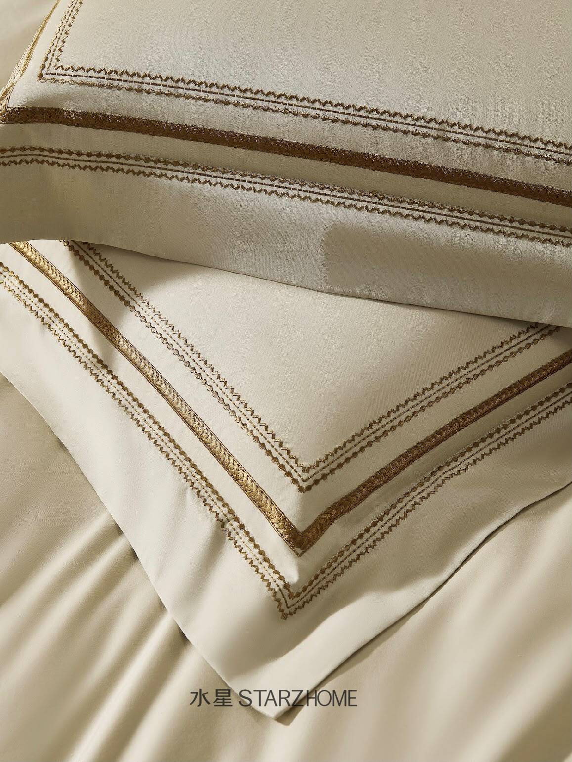 Lenjerie de pat 6 piese din bumbac 100% | Husă pilotă 200x220 | Cearșaf 240x260|808123