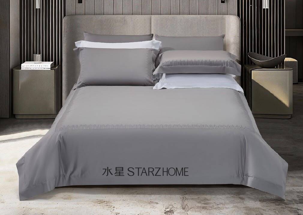 Lenjerie de pat 6 piese din bumbac 100% | Husă pilotă 200x220 | Cearșaf 240x260|808119
