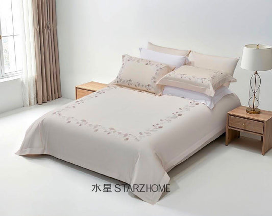 Lenjerie de pat 6 piese din bumbac 100% | Husă pilotă 200x220 | Cearșaf 240x260|808124