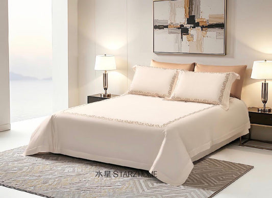Lenjerie de pat 6 piese din bumbac 100% | Husă pilotă 200x220 | Cearșaf 240x260|808122