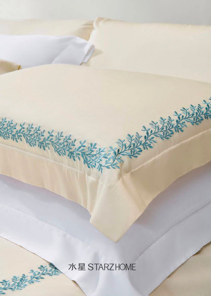 Lenjerie de pat 6 piese din bumbac 100% | Husă pilotă 200x220 | Cearșaf 240x260|808112
