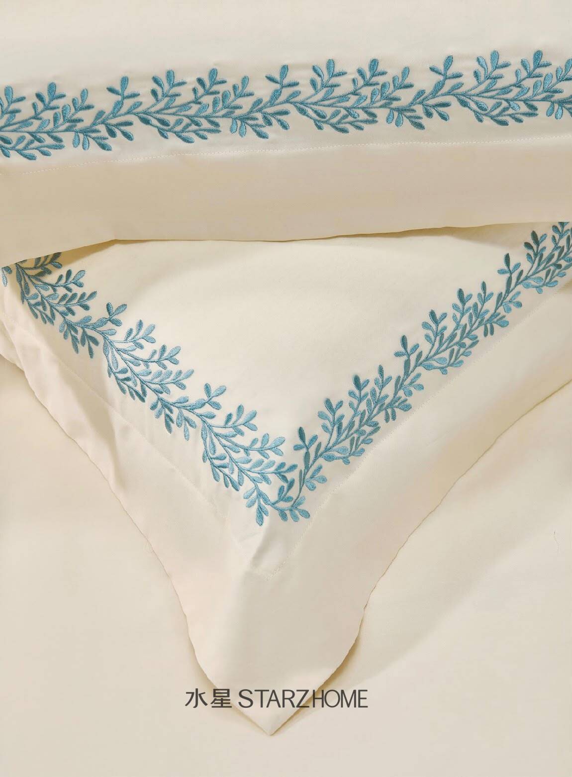 Lenjerie de pat 6 piese din bumbac 100% | Husă pilotă 200x220 | Cearșaf 240x260|808112