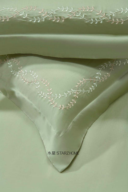 Lenjerie de pat 6 piese din bumbac 100% | Husă pilotă 200x220 | Cearșaf 240x260|808111