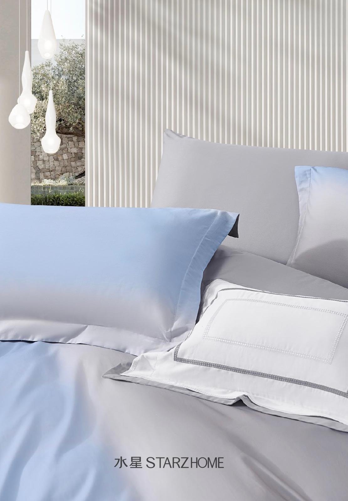 Lenjerie de pat 6 piese din bumbac 100% | Husă pilotă 200x220 | Cearșaf 240x260|808153