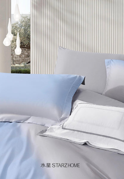 Lenjerie de pat 6 piese din bumbac 100% | Husă pilotă 200x220 | Cearșaf 240x260|808153
