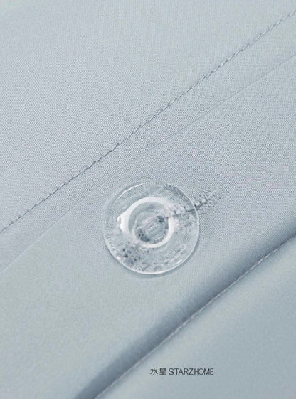 Lenjerie de pat 6 piese din bumbac 65% Tencel si 35% Bumbac | Husă pilotă 200x220 | Cearșaf 240x260|808136