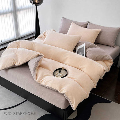 COLORFUL HOME|Lenjerie de Pat Microfibra Antialergica|180X200cm|200x230cm|RO-6