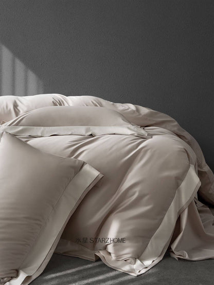 Hepburn T.|Lenjerie de Pat 4 Piese| 60% Tencel si 40% Bumbac|