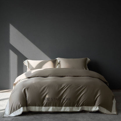 Hepburn T.|Lenjerie de Pat 4 Piese| 60% Tencel si 40% Bumbac|