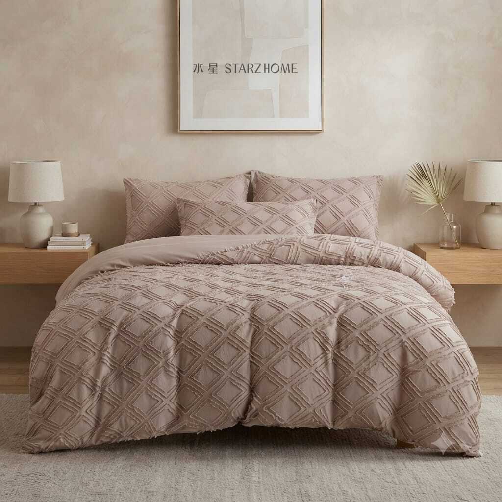 Lenjerie de pat Model relief| 4 piese| M5