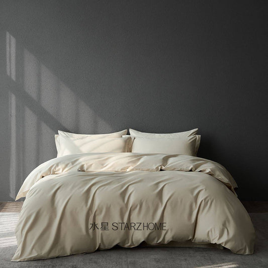 Hepburn T.|Lenjerie de Pat 4 Piese| Bumbac Nude| 100% Bumbac