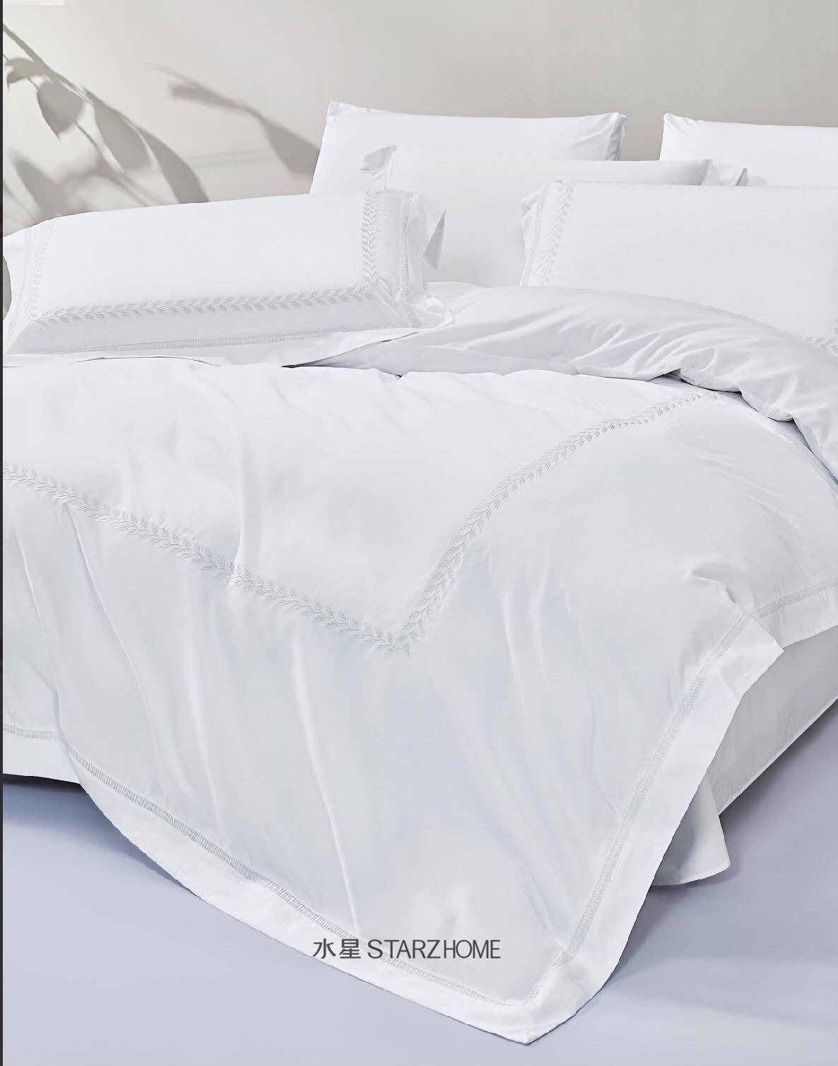 Lenjerie de pat 6 piese din bumbac 100% | Husă pilotă 200x220 | Cearșaf 240x260|808107