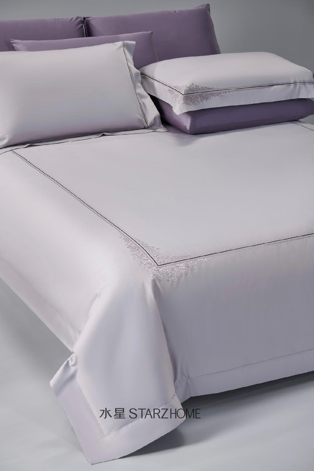 Lenjerie de pat 6 piese din bumbac 100% | Husă pilotă 200x220 | Cearșaf 240x260|808131