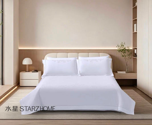 Lenjerie de pat 6 piese din bumbac 100% | Husă pilotă 200x220 | Cearșaf 240x260|808103