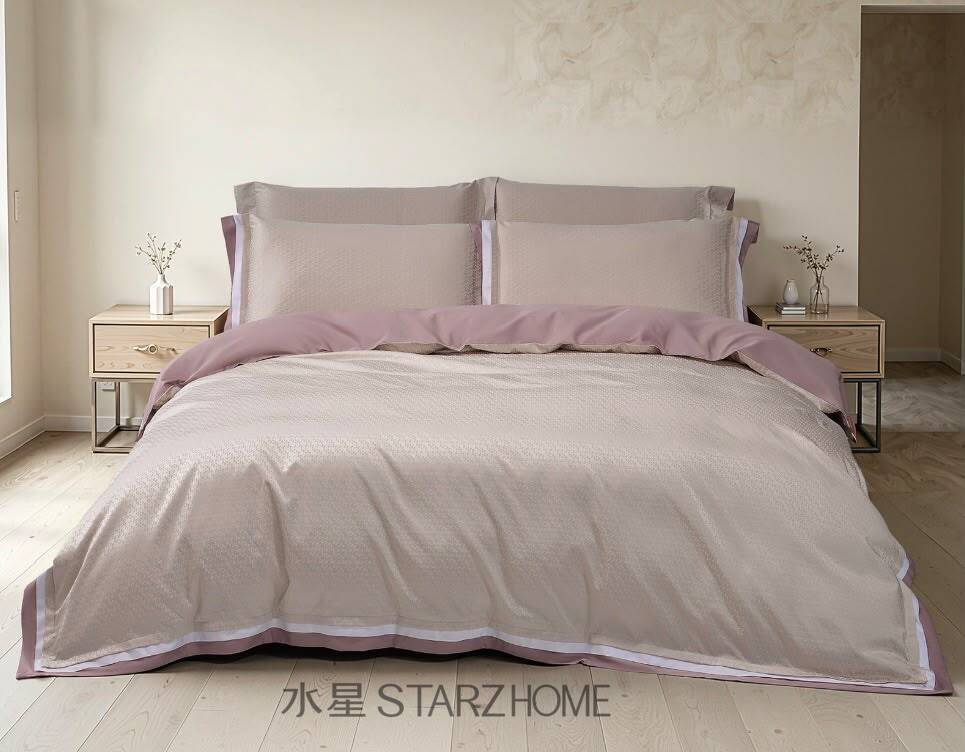 Lenjerie de Pat 6 Piese din Bumbac|Husă pilotă 200x220 | Cearșaf 240x260|808143