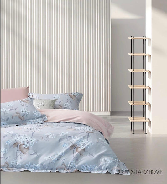 Lenjerie de pat 6 piese din bumbac 100% | Husă pilotă 200x220 | Cearșaf 240x260|808154