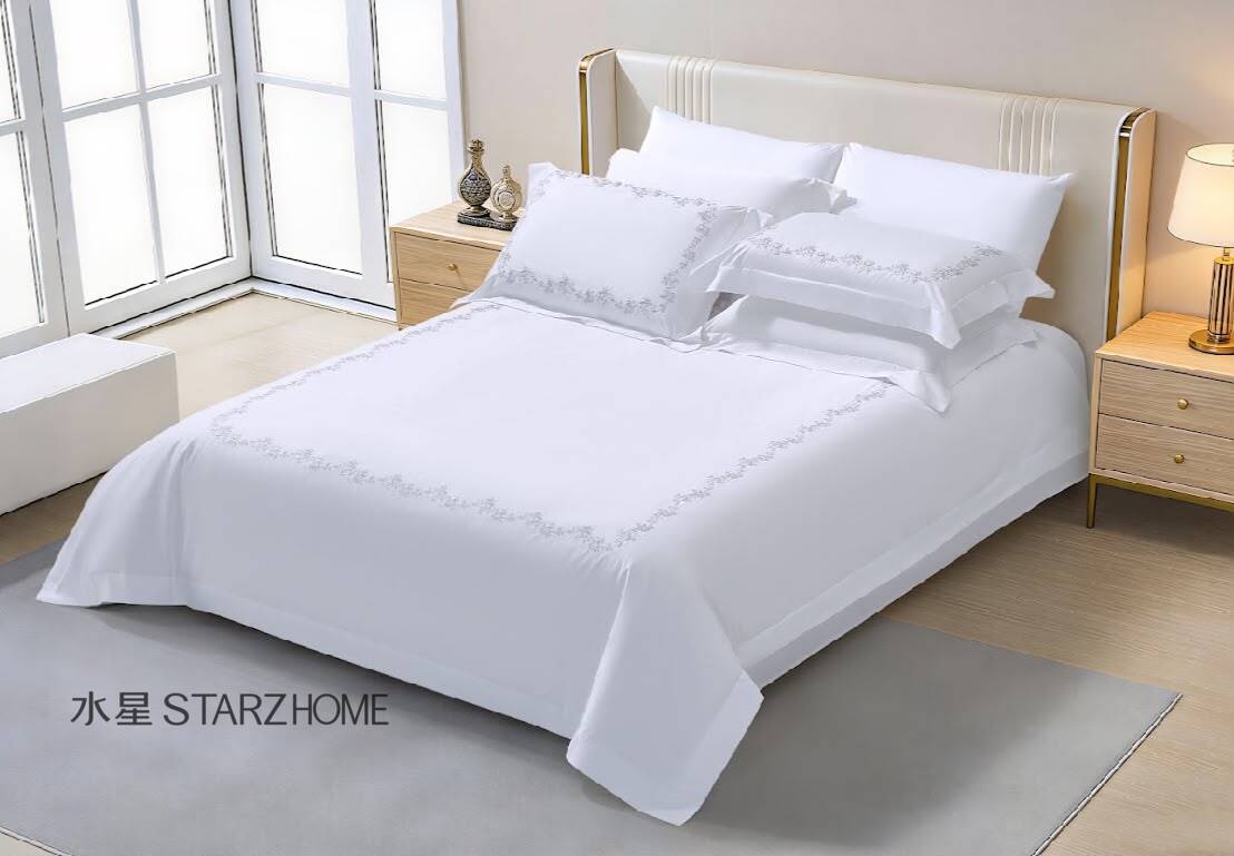 Lenjerie de pat 6 piese din bumbac 100% | Husă pilotă 200x220 | Cearșaf 240x260|808106