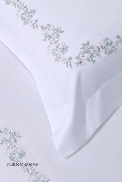 Lenjerie de pat 6 piese din bumbac 100% | Husă pilotă 200x220 | Cearșaf 240x260|808106