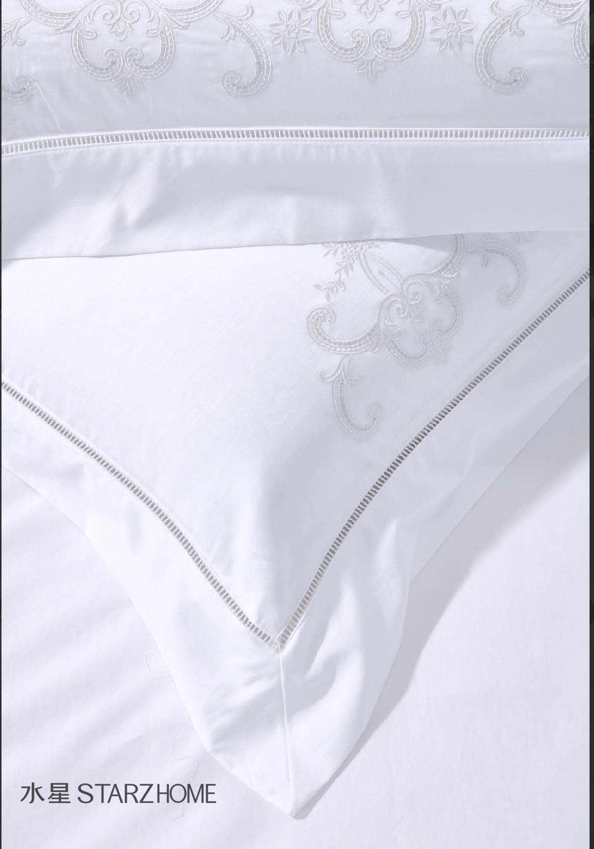 Lenjerie de pat 6 piese din bumbac 100% | Husă pilotă 200x220 | Cearșaf 240x260|808103