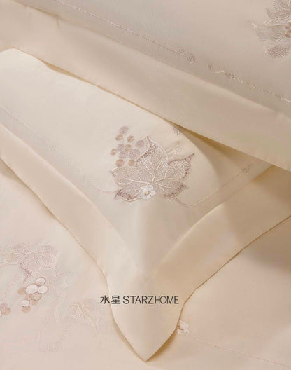 Lenjerie de pat 6 piese din bumbac 100% | Husă pilotă 200x220 | Cearșaf 240x260|808133