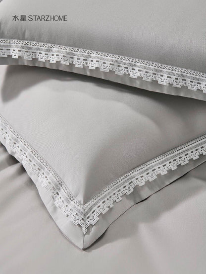 Lenjerie de pat 6 piese din bumbac 100% | Husă pilotă 200x220 | Cearșaf 183x203|808130