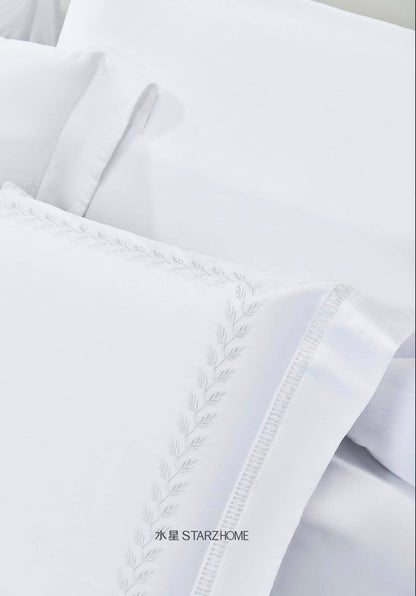 Lenjerie de pat 6 piese din bumbac 100% | Husă pilotă 200x220 | Cearșaf 240x260|808107