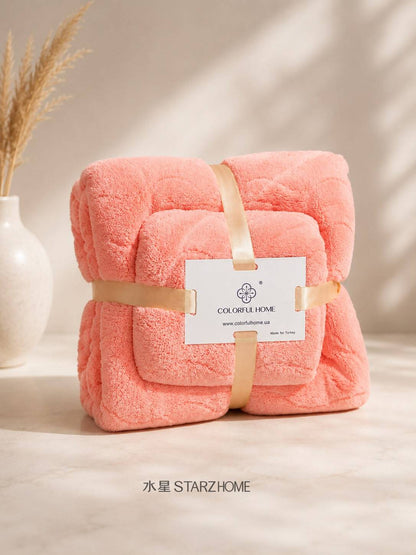 Set 2 Prosoape Pufoase Colorful Home|Microfibra|501-242-TJ