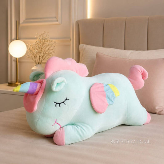 Jucărie de Pluș|Unicorn Turcoaz cu Păturică